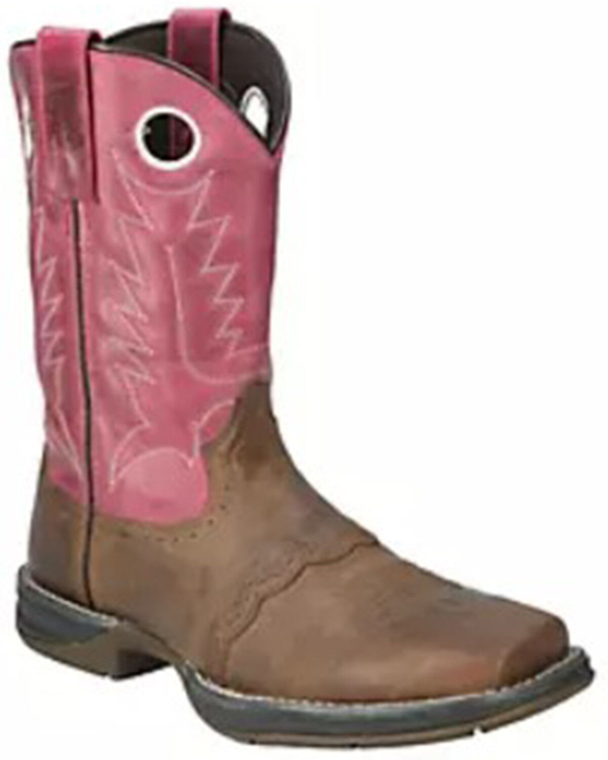 Image #1 - Smoky Mountain Women's Prairie Western Boots - Broad Square Toe, Pink, hi-res
