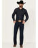 Image #1 - Cinch Men's Black Label 2.0 Dark Rinse Loose Tapered Performance Stretch Denim Jeans , Dark Wash, hi-res