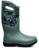 Image #2 - Bogs Women's Beo-Classic Firework Floral Rain Boots - Round Toe, Loden, hi-res