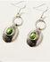 Image #2 - Broken Arrow Jewelry Women's Oval Concho Earrings , Silver, hi-res