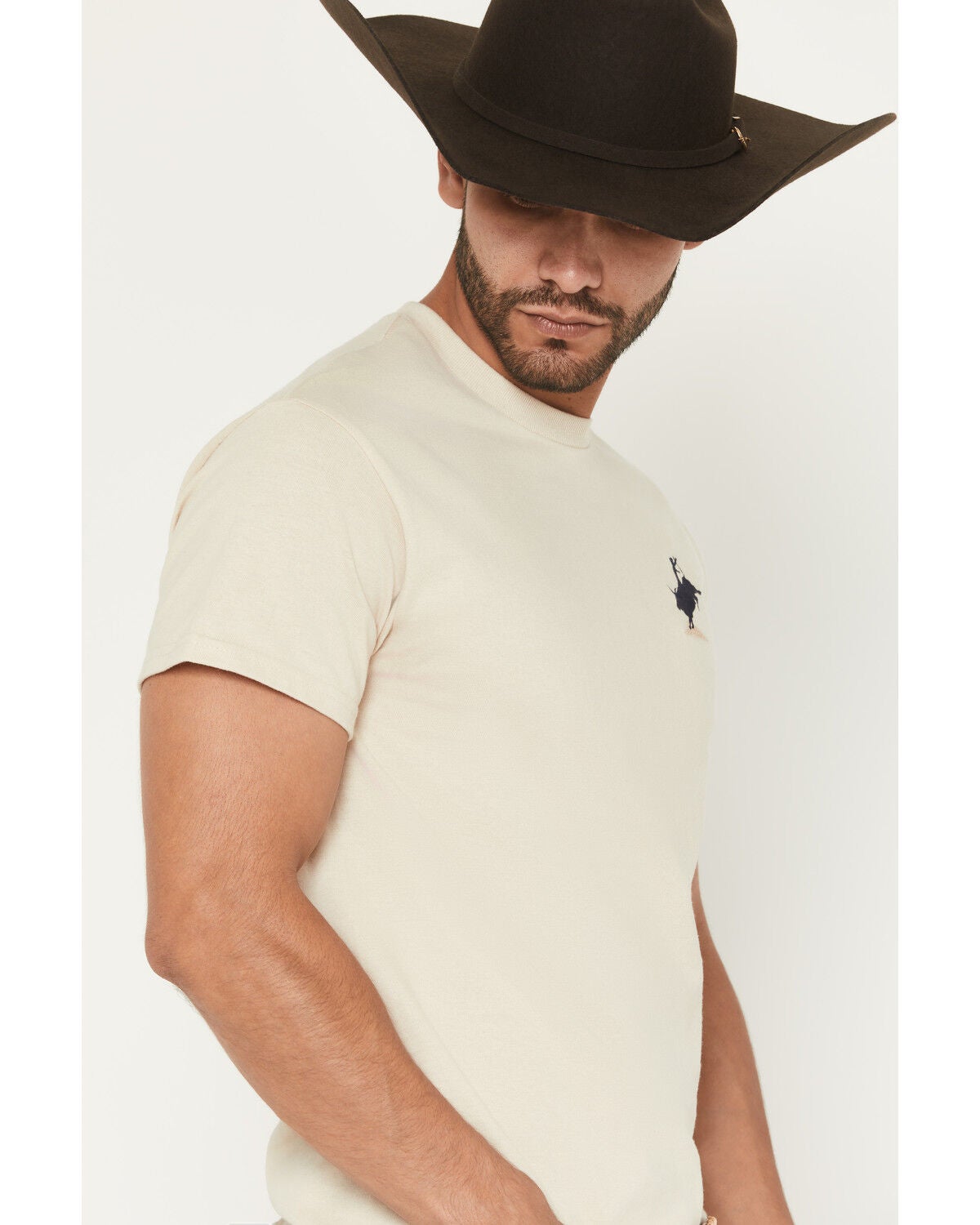 Image #2 - Riot Society Men's Bucking Bull Short Sleeve Graphic T-Shirt, Natural, hi-res