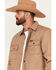 Image #2 - Wrangler Men's Reversible Quilted Shirt Jacket, Beige, hi-res