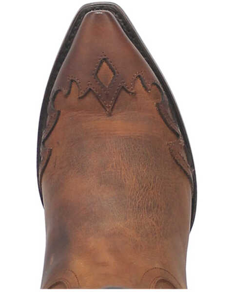 Image #6 - Dan Post Men's Denton All-Over Overlay Western Boots - Snip Toe , Tan, hi-res