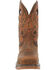 Image #4 - Durango Men's Saddle Waterproof Western Work Boots - Composite Toe, Brown, hi-res