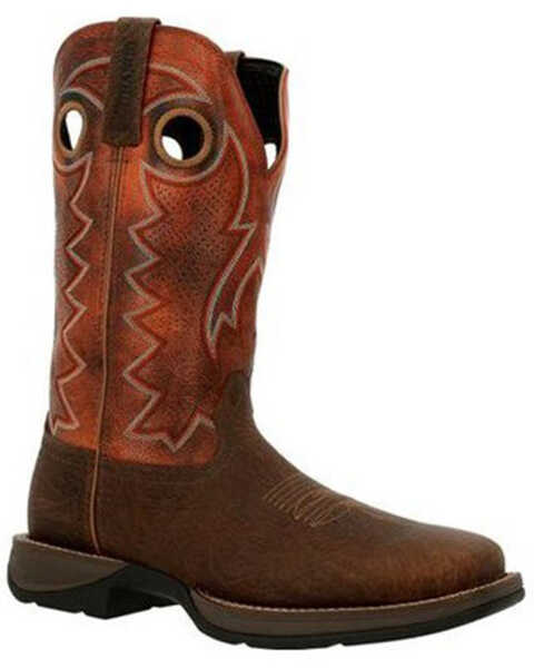 Image #1 - Durango Men's Rebel Western Boots - Square Toe, Brown, hi-res
