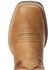 Ariat Boys' Lil Hoss Western Boots - Square Toe, Tan, hi-res