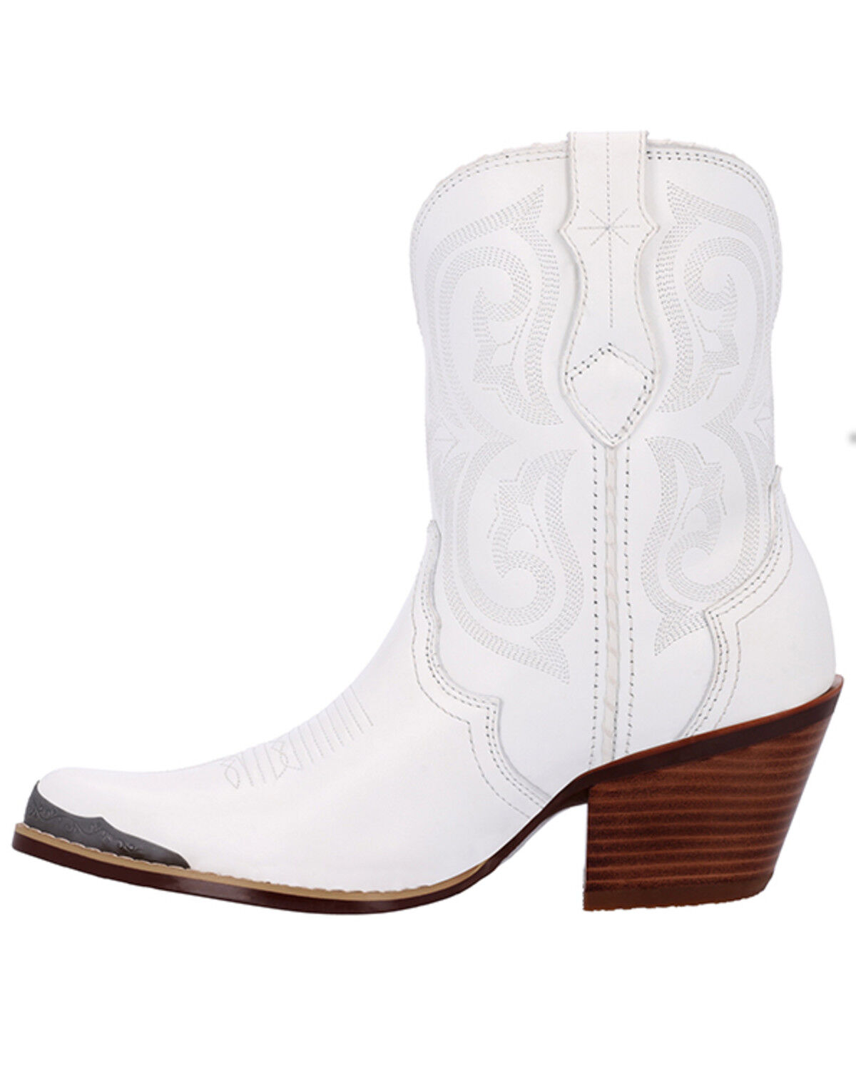 Image #3 - Durango Women's Crush Short Western Boots - Round Toe, White, hi-res