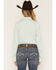 Image #4 - Ariat Women's Team Kirby Solid Long Sleeve Button-Down Stretch Western Shirt, Green, hi-res