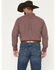 Image #4 - Ariat Men's Pro Series Travis Plaid Print Long Sleeve Button-Down Stretch Western Shirt - Big, Burgundy, hi-res