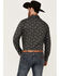 Image #4 - Rock & Roll Denim Men's Paisley Print Long Sleeve Snap Stretch Western Shirt, Black, hi-res