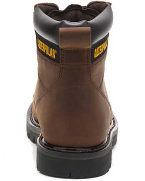Image #4 - Caterpillar Men's 6" Second Shift Lace-Up Work Boots - Round Toe, Dark Brown, hi-res