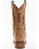 Image #5 - Laredo Men's Distressed Leather Western Boots - Broad Square Toe , Tan, hi-res
