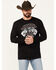 Image #1 - Moonshine Spirit Men's Marichi Long Sleeve Graphic T-Shirt, Black, hi-res