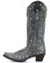 Corral Women's Glitter Inlay Western Boots - Snip Toe, Black Distressed, hi-res