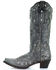 Corral Glitter Inlay Cowgirl Boots - Snip Toe, Black Distressed, hi-res