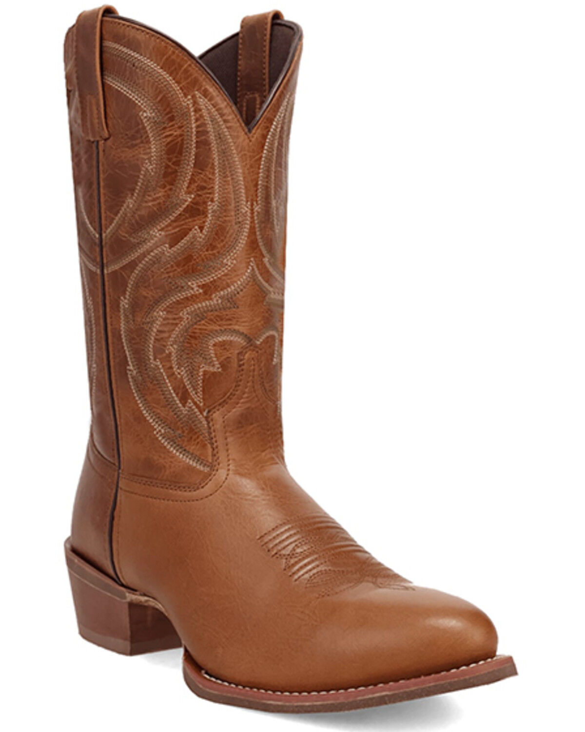 Image #1 - Laredo Men's Novak Western Boots - Round Toe, Tan, hi-res