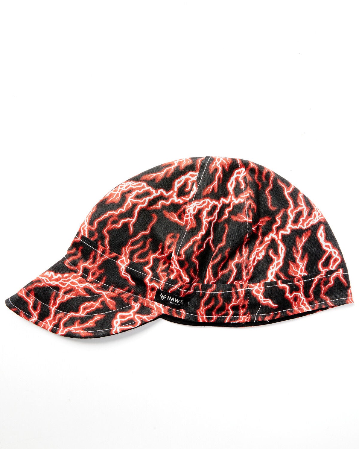 Image #1 - Hawx Lightning Bolt Print Welding Work Cap, Black, hi-res