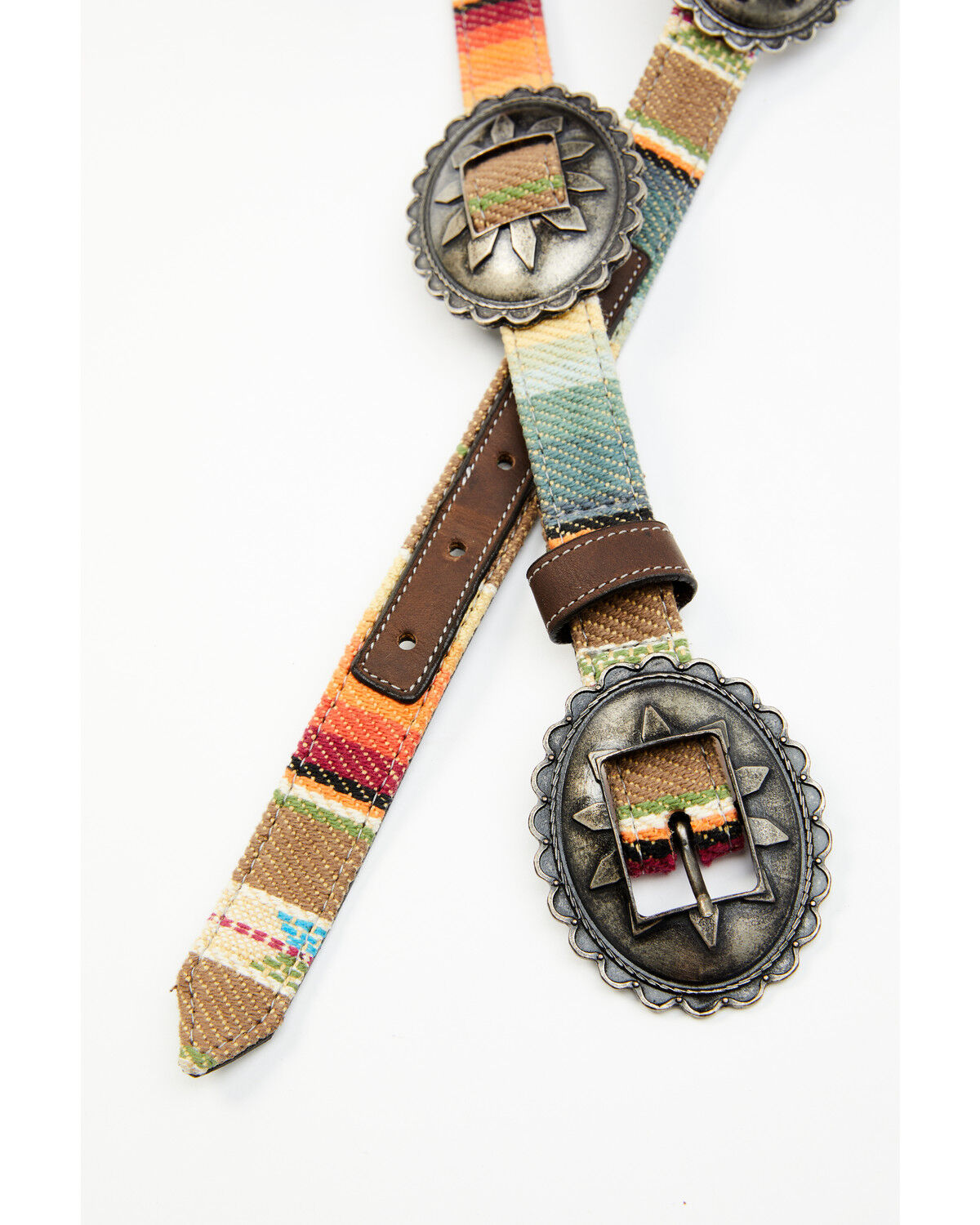 Image #1 - Shyanne Women's Multicolored Serape Concho Belt, Multi, hi-res