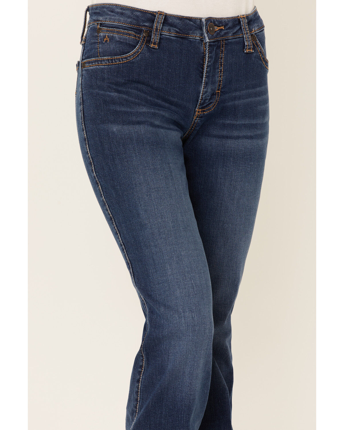 Image #2 - Wrangler Women's Aura Jennifer Dark Wash Bootcut Jeans, Blue, hi-res
