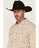 Image #2 - Cody James Men's Sierra Southwestern Striped Long Sleeve Snap Western Shirt, Cream, hi-res