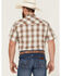 Image #4 - Tin Haul Men's Buffalo Dobby Large Plaid Short Sleeve Pearl Snap Western Shirt, Grey, hi-res