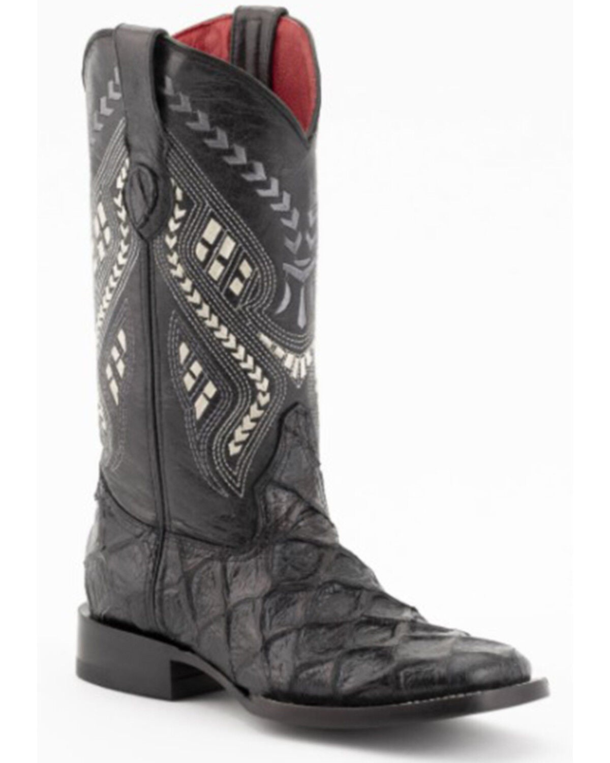 Ferrini Women's Bronco Western Boots - Square Toe, Black, hi-res