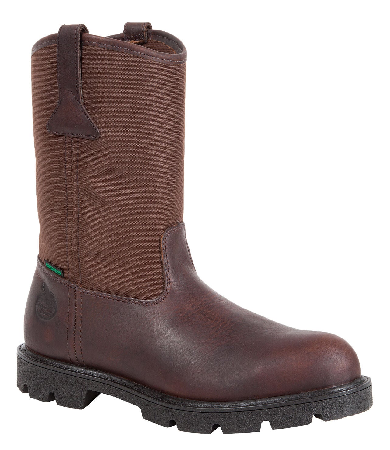 Georgia Boot Men's Homeland Waterproof Wellington Boots - Soft Toe, Brown, hi-res