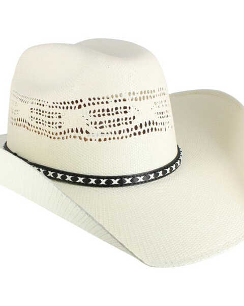 Cody James Bangora Straw Cowboy Hat, Natural, hi-res