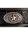 Image #2 - Justin Men's Ranch Star Concho Belt, Black, hi-res