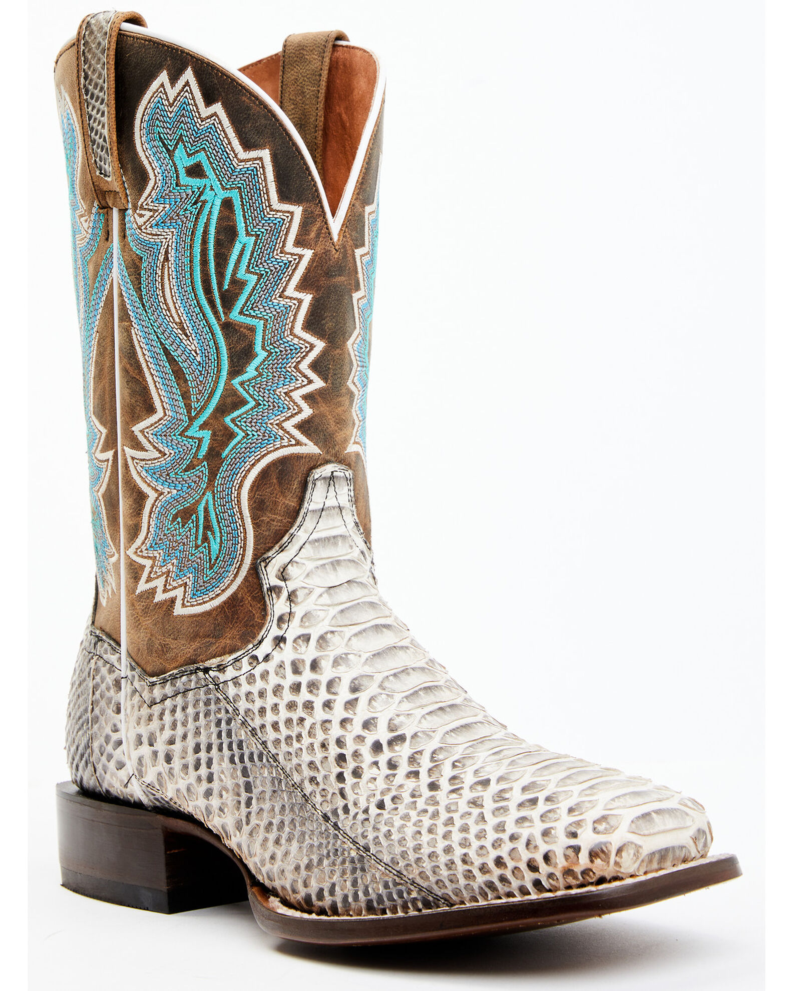Back cut python boots top