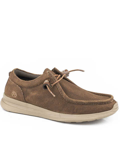Image #1 - Roper Men's Brown Chillin Chukka Shoes - Moc Toe, Brown, hi-res