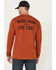 Image #1 - Ariat Men's Rebar Cotton Strung Long Sleeve Work Shirt, Brown, hi-res