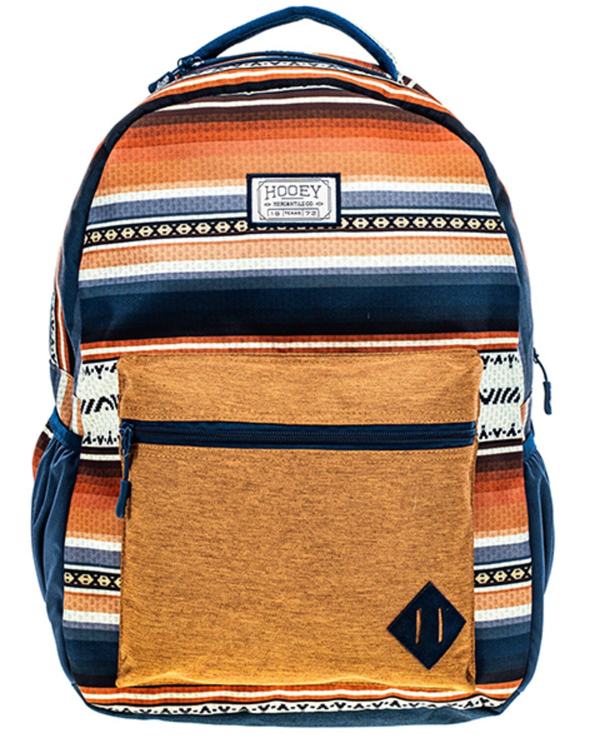 Hooey Recess Serape Stripe Print Backpack, Navy, hi-res
