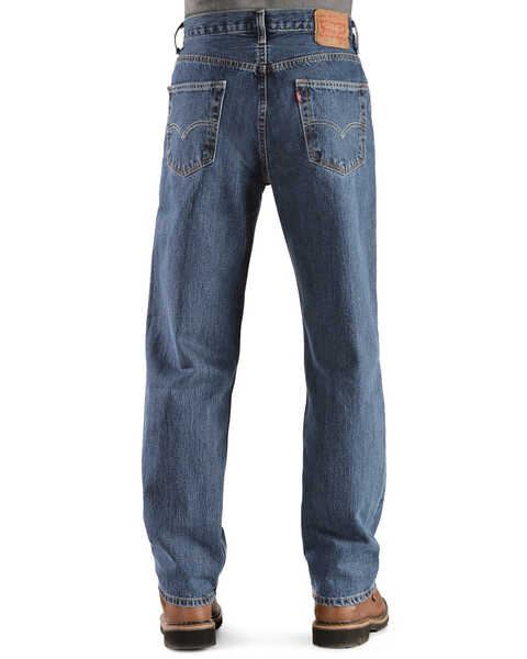 Image #1 - Levi's Men's 550 Prewashed Relaxed Tapered Leg Jeans , Dark Stone, hi-res