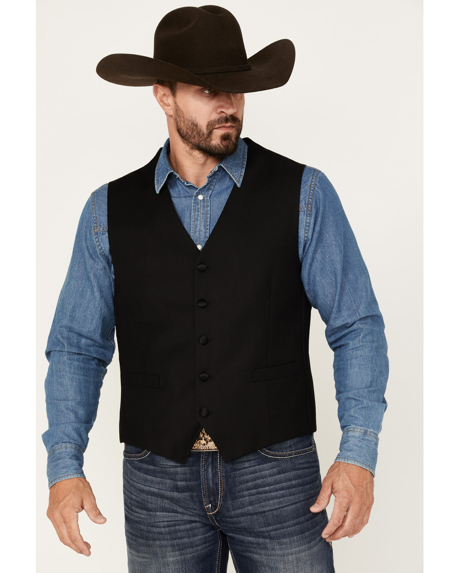 Western outlet tuxedo vest