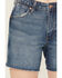 Image #2 - Wrangler Women's Medium Wash High Rise Mid-Length Stretch Denim Cowboy Shorts, Medium Wash, hi-res