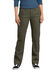 Image #1 - Dickies Women's Solid Stretch Double Front Duck Carpenter Pants , Moss Green, hi-res