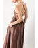 Image #3 - Flying Tomato Women's Pure Line Woven Midi Dress, Brown, hi-res