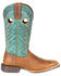 Image #2 - Durango Women's Lady Rebel Pro Teal Western Boots - Broad Square Toe, Brown, hi-res