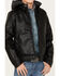 Image #3 - Cody James Boys' Hooded Faux Leather Moto Jacket, Black, hi-res