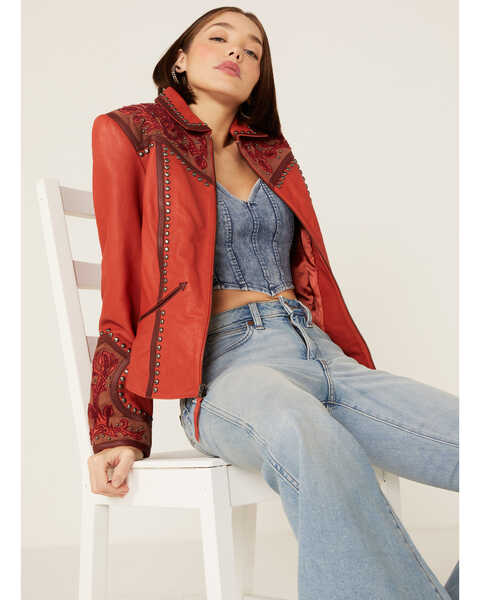 Image #1 - Double D Ranch Women's Sheridan Rodeo Jacket, Red, hi-res