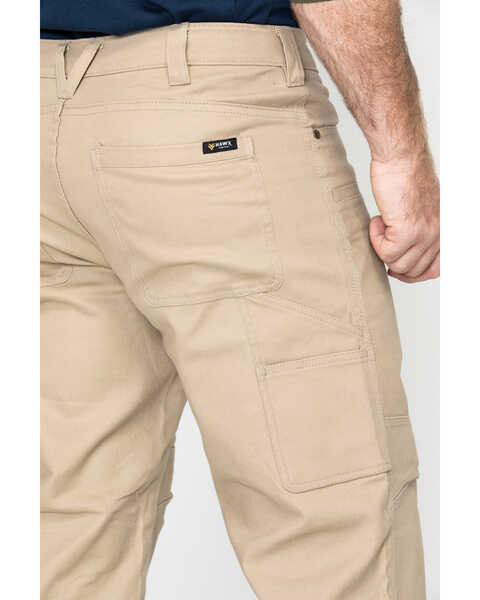 Hawx Men's Stretch Canvas Utility Work Pants - Big , Beige/khaki, hi-res