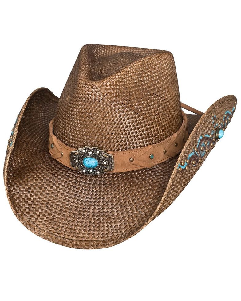Bullhide Amnesia Straw Cowgirl Hat, Brown, hi-res