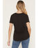 Image #4 - Blended Women's Steer Head Rhinestone Short Sleeve Graphic Tee, Black, hi-res