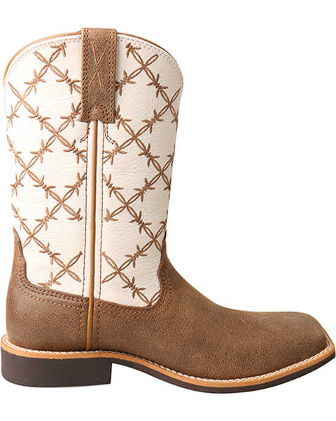 Image #2 - Twisted X Boys' Top Hand Western Boots - Square Toe, Brown, hi-res