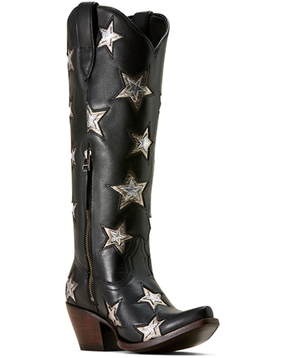 Ariat Women's Casanova Star Tall Western Boots - Snip Toe, Black, hi-res