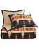 Image #2 - HiEnd Accents Yosemite Reversible 3-Piece King Quilt Set, Brown, hi-res