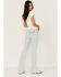 Image #3 - Idyllwind Women's High Risin' Sunglow Wash Distressed Knee Flare Jeans, Light Wash, hi-res