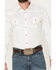 Wrangler Retro Premium Men's White Solid Long Sleeve Western Shirt , White, hi-res