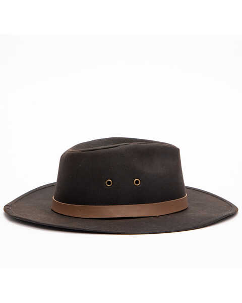 Image #4 - Outback Trading Co Men's Kodiak Oilskin Sun Hat, Brown, hi-res